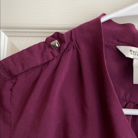 White House Black Market Mauve/Purple Blouse - Picture 4 of 8